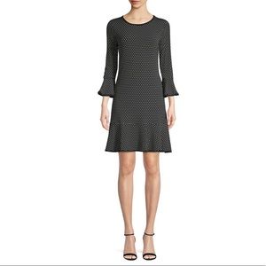 Michael Kors NWT tiny dot dress in black/cream